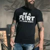 Be A Flirt Lift Your Shirt Printed Men's T-shirt