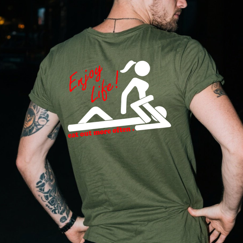 Enjoy Life Printed Men's T-shirt 5