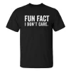 Fun Fact I Don't Care Printed Men's T-shirt-2