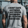 I Don’t Date Anymore Printed Men’s T-shirt grey