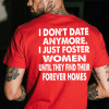 I Don’t Date Anymore Printed Men’s T-shirt red