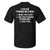 I Have Three Moods Print Men's T-shirt-2