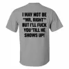 I May Not Be _Mr. Right_ Printed Men's T-shirt Light Grey