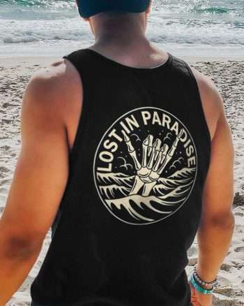 Lost In Paradise Print Men's Vest