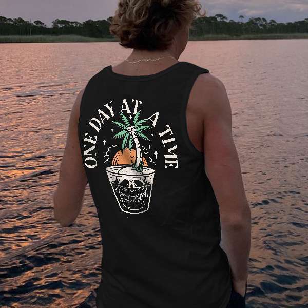 One_Day_At_A_Time_Skull_Print_Men_s_VestAmerican_ExpressMaste