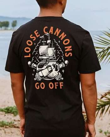 Loose Cannons Go Off Print Men's T-shirt