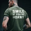 Smile If You’re Horny Printed Men’s T-shirt 3 (1)