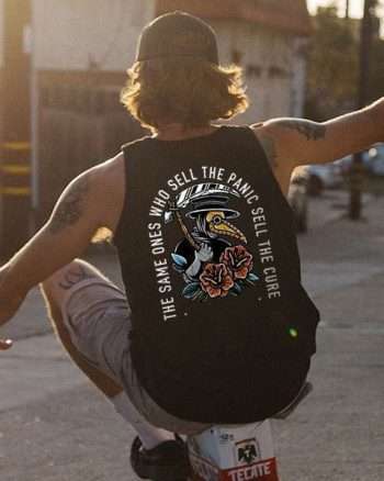 The Same Ones Who Sell The Panic Sell The Cure Print Men's Tank
