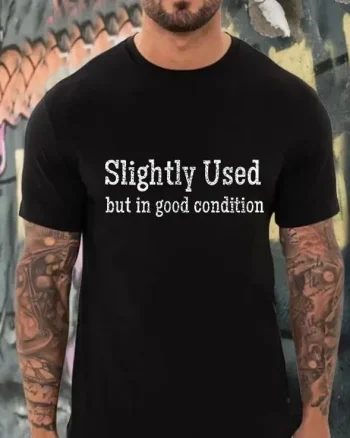 Slightly Used But In Good Condition Printed Men's T-shirt