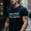 30% Stud 70% Muffin Printed Men's T-shirt navy (1)