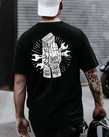 Dirty Hands Clean Money Printed Men's T-shirt
