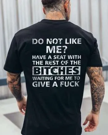 Do Not Like Me? Printed Men's T-shirt