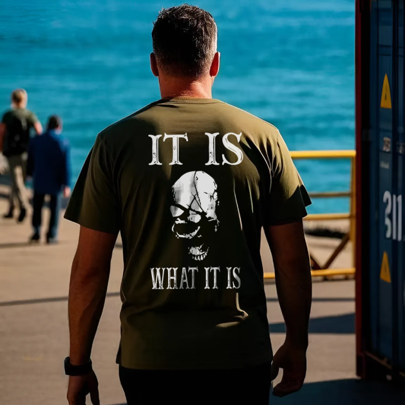 It Is What It Is Printed Men's T-shirt (1)