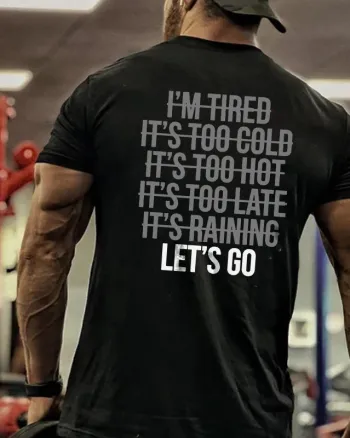 LET'S GO Printed Men's T-shirt