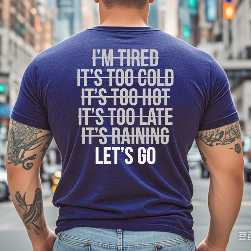 LET'S GO Printed Men's T-shirt