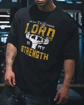 The Lord Is My Strength Printed Men's T-shirt