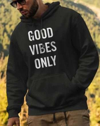 Good Vibes Only Printed Men's Hoodie