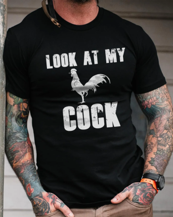 Look At My Cock Printed Men's T-shirt