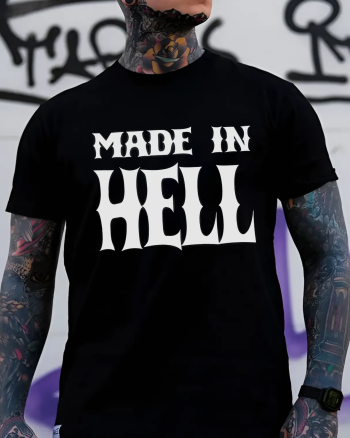 Made In Hell Printed Men's T-shirt