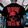 No Desire To Fit In Skull T-shirt 7