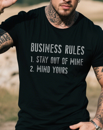 Business Rules Printed Men’s T-shirt