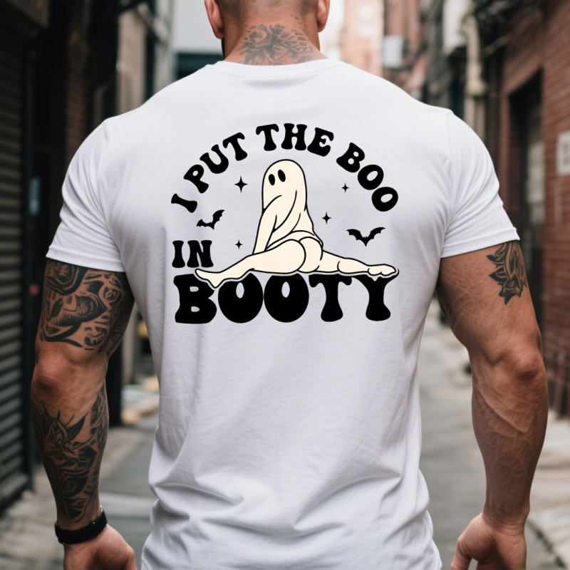 I Put The Boo In Booty Printed Men’s T-shirt