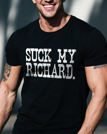Suck My Richard Printed Men’s T-shirt