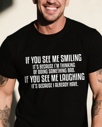 If You See Smiling Printed Men’s T-shirt