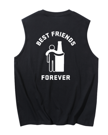 Best Friends Forever Printed Men's Tank
