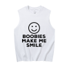 Boobies make me smile Print Men's Tank 4