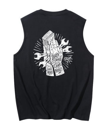 Dirty Hands Make Clean Money Printed Men's Tank