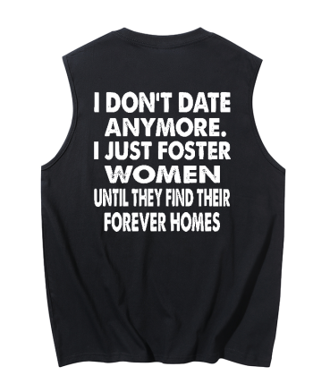 I Don't Date Anymore Printed Men's Tank