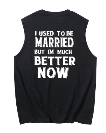 I Used To Be Married Printed Men's Tank