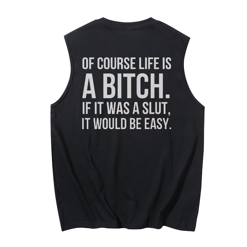 Iife is a bitch Print Men's Tank 1