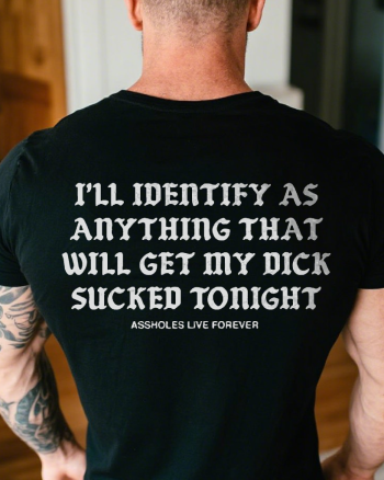 Assholes Live Forever Printed Men’s T-shirt