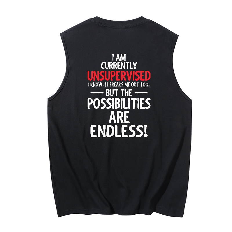 Im currently unsupervised Print Men's Tank