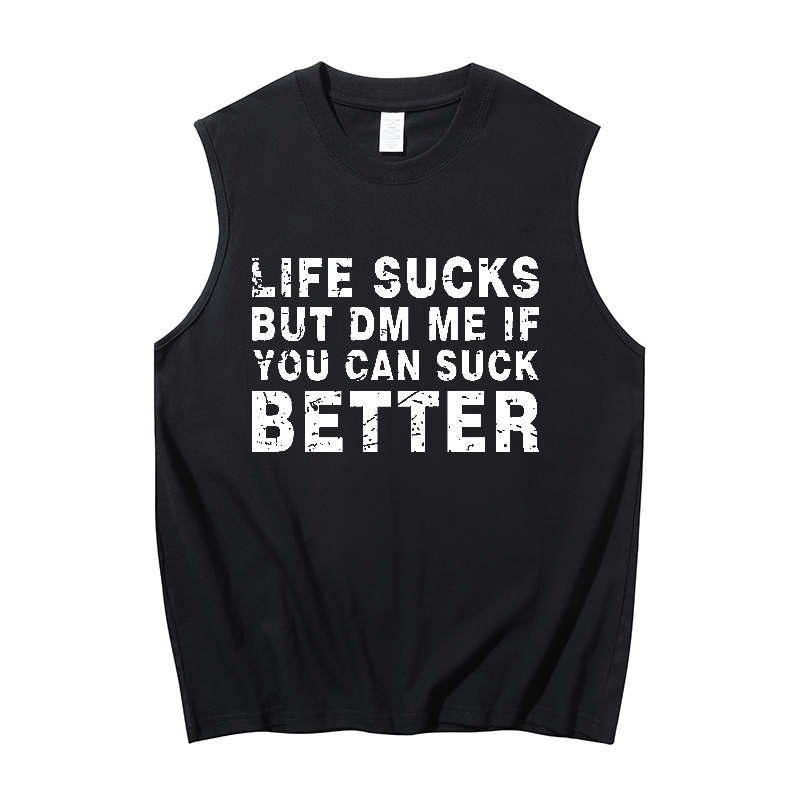 Life sucks Print Men's Tank 1