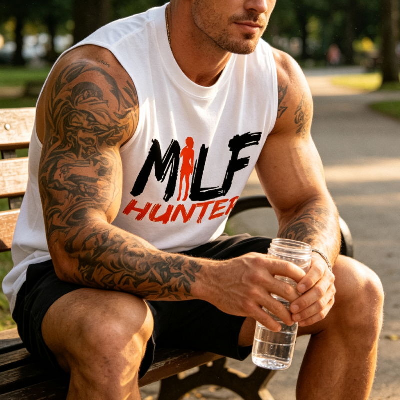 Milf Hunter Printed Men’s Tank 2