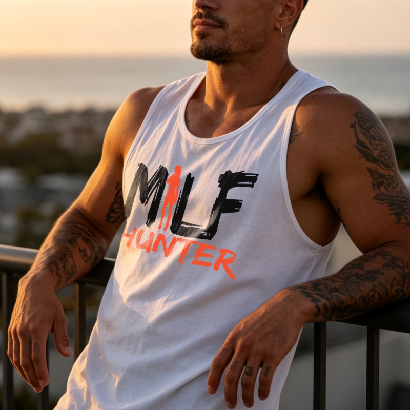 Milf Hunter Printed Men’s Tank 3