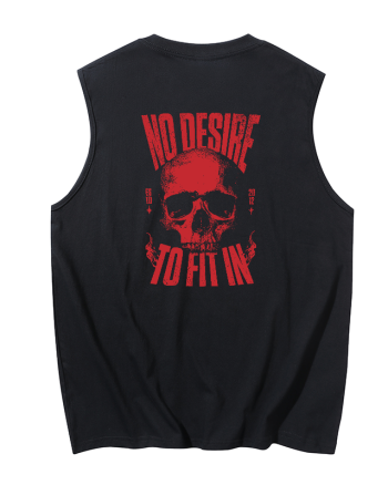 No Desire To Fit In Printed Men's Tank