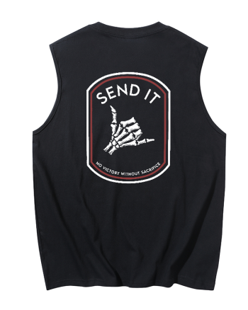 Send It No Victory Without Sacrifice Printed Men's Tank