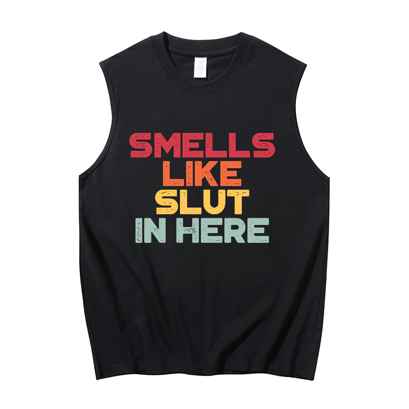 Smells like slut in here Men's Tank 1