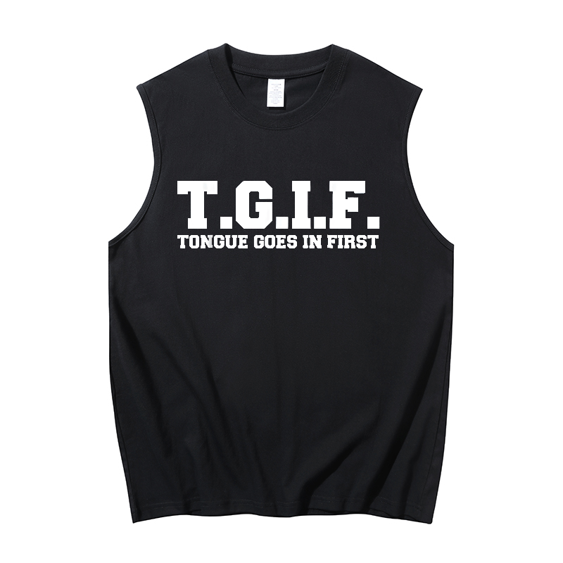 Tongue goes in first Men's Tank 1