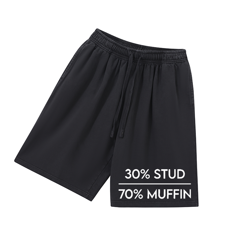 30% stud & 70% muffin Print Men's Shorts