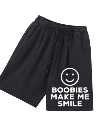 Boobies Make Me Smile Printed Men's Short
