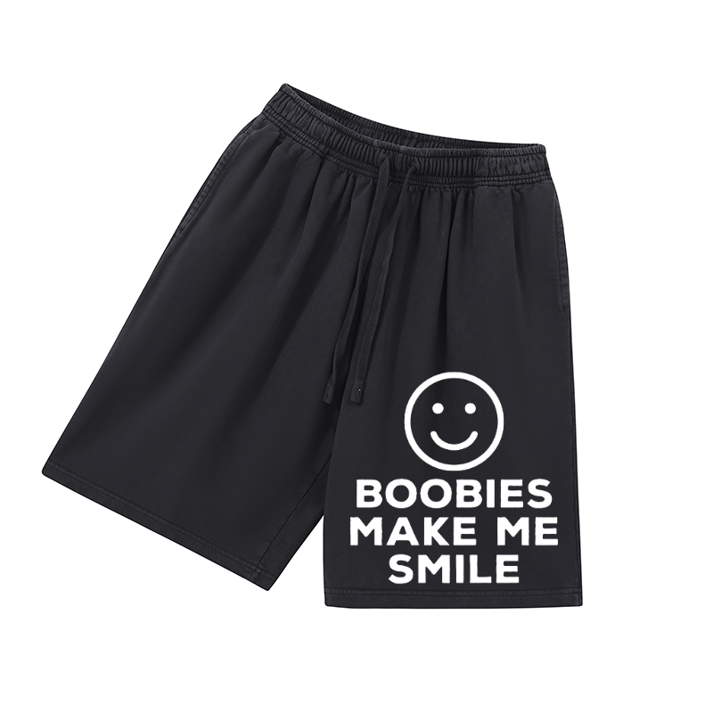Boobies Make Me Smile Printed Men's Short
