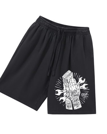 Dirty Hands Make Clean Money Printed Men's Short