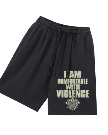I'm Comfortable With Violence Printed Men's Short