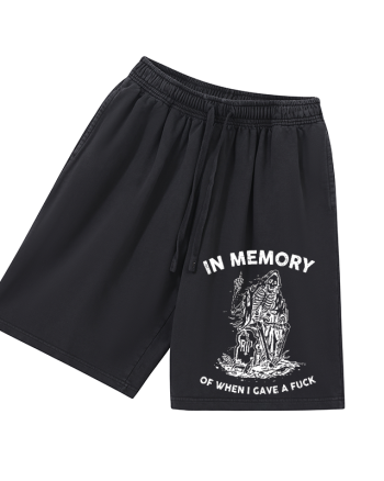 In Memory Of When I Gave A Fuck Printed Men's Short